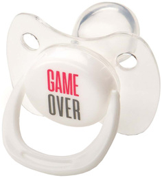 Соска-пустышка Happy Baby Pacifier ортодонтической формы с колпачком White