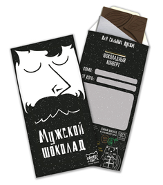 Шоколад CHOKOCAT Мужской шоколад тёмный конверт 85 гр Chococat