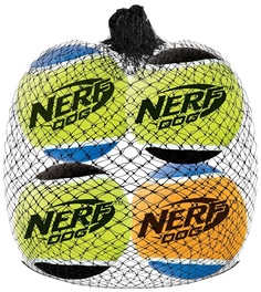 Апорт для собак NERF Мяч теннисный пищащий, длина 4.5 см, 4 шт