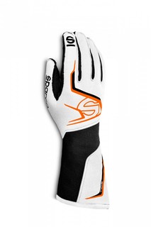 Перчатки для картинга TIDE K 2020, белый/чёрный/оранжевый, р-р 8 Sparco 0028608NRAF