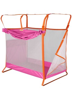 Манеж детский Manuni для поезда и двухъярусной кровати, розовый