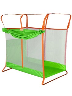 Манеж детский Manuni для поезда и двухъярусной кровати, зеленый, 0+