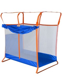 Манеж детский Manuni для поезда и двухъярусной кровати, василек, 0+