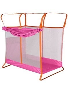 Манеж детский Manuni для поезда и двухъярусной кровати, розовый, 0+