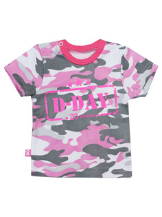 Футболка для девочки Котмаркот Папина дочка цвет розовый серый р. 98