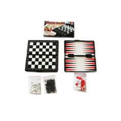 Настольная игра Shantou Gepai 3 в 1 Шашки, шахматы, нарды, 100752725