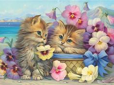 Картина по номерам Molly "Милые котята", 20x30