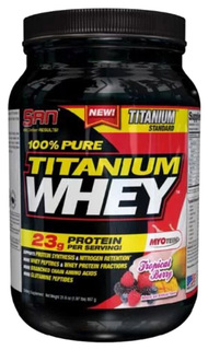 Протеин SAN Titanium Whey 100% Pure 908 г Tropical Berry