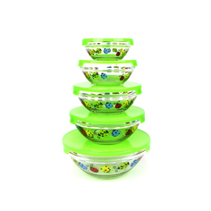 Набор салатниц Kelli божья коровка зеленый, 5шт