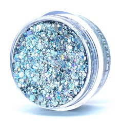 ГлиттерГель «Серебро» блёстки для лица и тела, 3мл Kawaii Factory