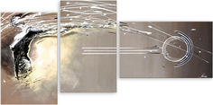 Картина модульная на холсте Модулка Сила серебра 150x76 см