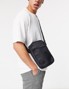 Черная сумка через плечо с фирменной нашивкой ASOS Unrvlld Supply-Черный