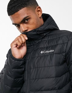 Черная куртка с капюшоном Columbia Powder Lite-Черный
