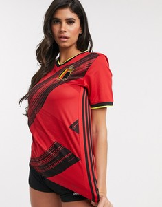 Красная футболка adidas Football Belgium-Синий