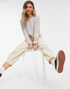 Джемпер в полоску Brave Soul-Серый