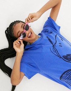 Синяя oversized-футболка с принтом Levis x Peanuts-Синий Levis®