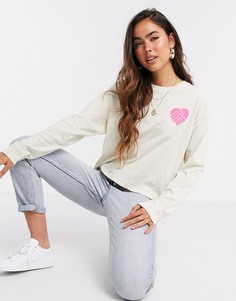 Светло-бежевый лонгслив с принтом Levis-Серый Levis®