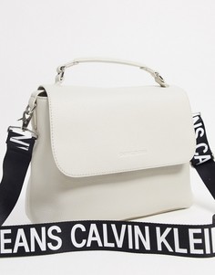 Черная сумка на плечо c логотипом Calvin Klein Jeans-Черный