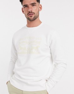 Белый свитшот с круглым вырезом и принтом Levis Levis®