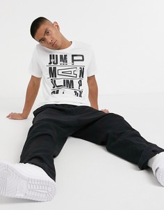 Белая футболка с логотипом Nike Jordan Jumpman-Белый