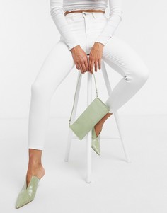Светлые джинсы скинни Topshop-Белый