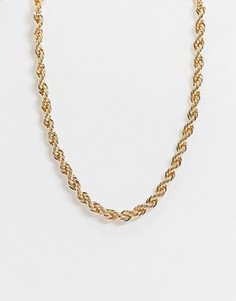 Ожерелье-цепочка ASOS DESIGN - 7 мм-Золотой