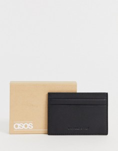 Черная кожаная кредитница ASOS Unrvlld Supply-Черный