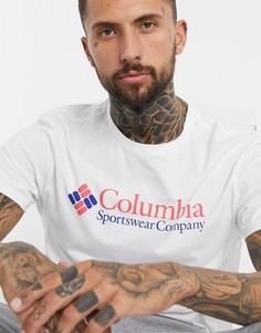 Белая базовая футболка с логотипом Columbia CSC-Белый