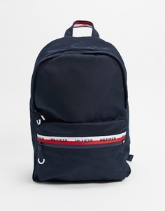 Темно-синий рюкзак с фирменной лентой Tommy Hilfiger