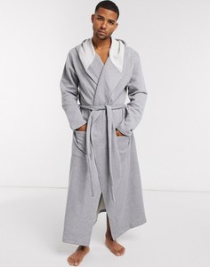 Серый ультрамягкий трикотажный халат ASOS DESIGN