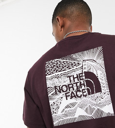 Бордовая футболка The North Face эксклюзивно на ASOS-Коричневый
