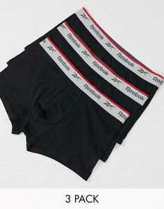 Набор из 3 пар боксеров-брифов Reebok-Черный