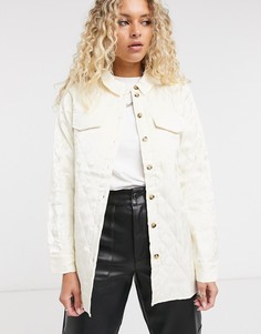 Рубашка-куртка в стиле oversized белого цвета Vila-Белый