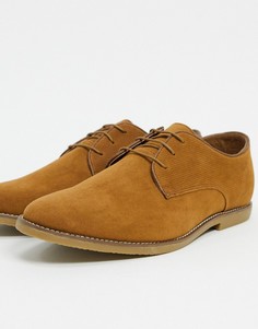 Светло-коричневые туфли со шнуровкой Topman-Светло-коричневый