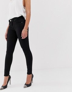 Черные джинсы скинни до щиколотки с классической талией ASOS DESIGN-Черный