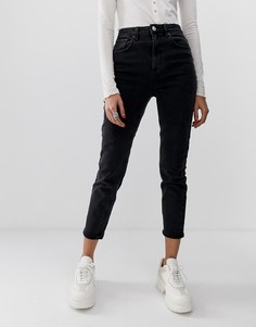 Черные джинсы в винтажном стиле с завышенной талией ASOS DESIGN-Черный