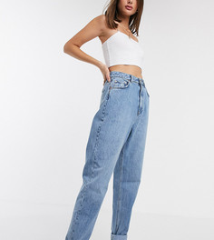 Выбеленные джинсы в винтажном стиле с завышенной талией ASOS DESIGN Tall-Синий