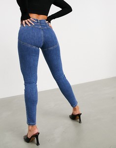 Выбеленные джинсы скинни ASOS DESIGN Hourglass-Синий