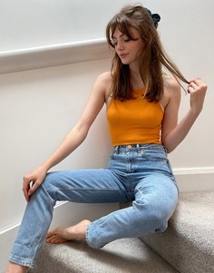 Синие джинсы с винтажном стиле ASOS DESIGN-Синий