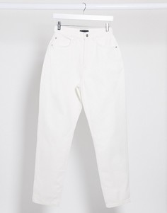 Светлые джинсы в винтажном стиле с завышенной талией ASOS DESIGN-Белый