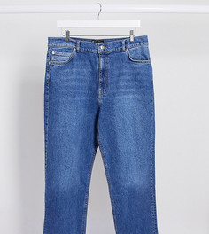 Синие укороченные расклешенные джинсы с завышенной талией ASOS DESIGN Curve-Синий