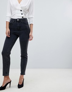 Черные джинсы в винтажном стиле с завышенной талией ASOS DESIGN-Черный