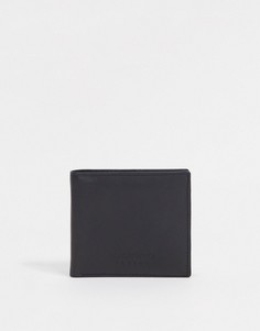 Кожаный бумажник двойного сложения Bolongaro Trevor-Черный