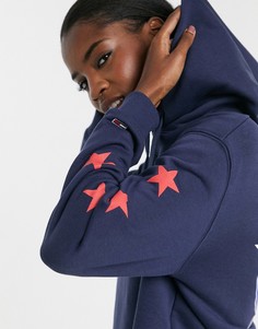 Худи с логотипом Tommy Jeans-Темно-синий