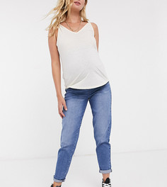 Темно-выбеленные джинсы в винтажном стиле Urban Bliss Maternity-Синий
