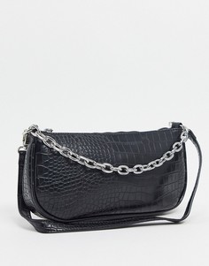 Черная сумка на плечо в стиле 90-х My Accessories London-Черный