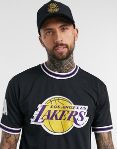 Черная футболка с аппликацией New Era NBA LA Lakers-Черный