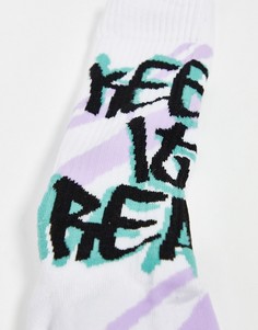 Спортивные носки с принтом в стиле граффити ASOS DESIGN-Мульти