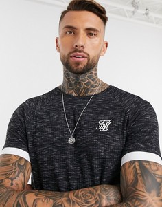 Черная футболка SikSilk-Черный