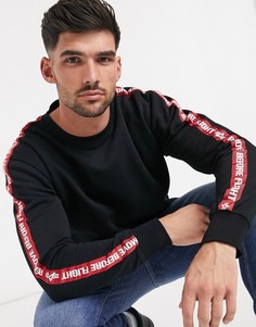 Черный махровый свитшот Alpha Industries 03